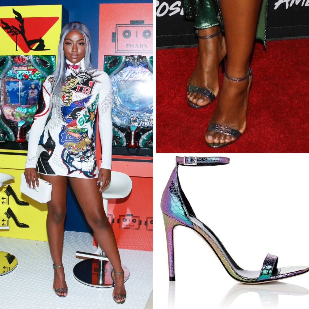 Barneys New York Justine Skye Iridescent Sandals